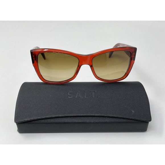 Salt Optics Hixon Persimmon Polarized Sunglasses Handcrafted Japan Excellent Con main image 11